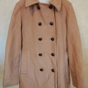 Camel L.L. Bean Pea Coat